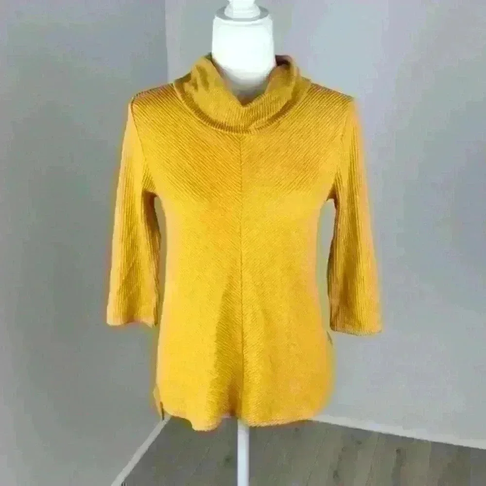 Anthropologie W5 Cowl Neck Half Sleeve Top Size S